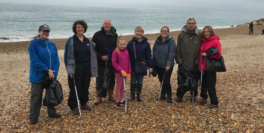 Dorset locals join the fight against plastic pollution for the Great British Beach Clean on Hengistbury Head